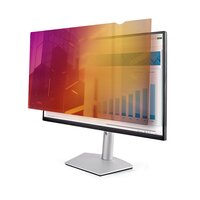 StarTech.com 24 Zoll 16:9 Monitor Blickschutz Gold - Zweiseitiger Blickschutzfilter mit Erhöhter Privatsphäre - Glänzende Bildschirm Blickschutzfolie - Abnehmbarer Blaulichtfilter mit +/- 30° Sicht Winkel - 61 cm (24") - 16:9 - Monitor - Rahmenloser B