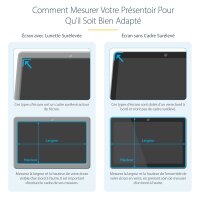 StarTech.com 24 Zoll 16:9 Monitor Blickschutz Gold - Zweiseitiger Blickschutzfilter mit Erhöhter Privatsphäre - Glänzende Bildschirm Blickschutzfolie - Abnehmbarer Blaulichtfilter mit +/- 30° Sicht Winkel - 61 cm (24") - 16:9 - Monitor - Rahmenloser B