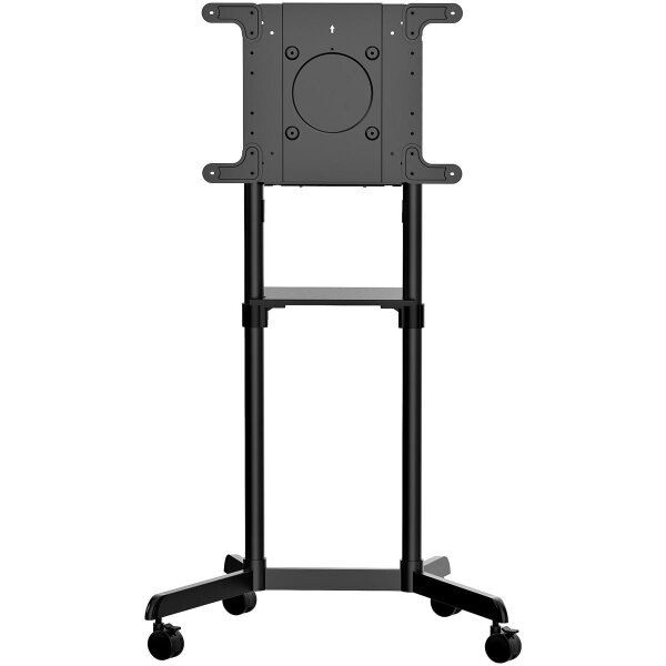 StarTech.com TV-Wagen - TV Ständer mit Rollen für 37-70 Zoll VESA-Displays (70kg) - TV-Ständer mit Regal & Ablagefach - Dreh-/Neigbares Display - Universal-TV-Halterung auf Rädern - 177,8 cm (70") - 200 x 200 mm - 600 x 400 mm - 0 - 5° - 90° - Schwarz