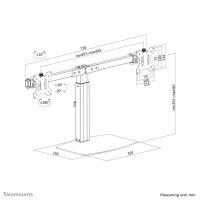 Neomounts FPMA-D865DBLACK Monitor-Ständer...