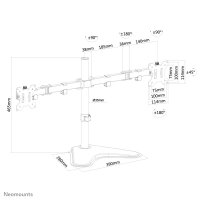 Neomounts FPMA-D550DDBLACK Monitor-Ständer...