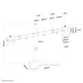 Neomounts FPMA-D550DDBLACK Monitor-Ständer 10-32" - Freistehend - 8 kg - 25,4 cm (10") - 81,3 cm (32") - 100 x 100 mm - Schwarz