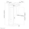 Neomounts NM-CPU100BLACK CPU-Halter - drehbar - max 10 kg - universal - Tischmontierte CPU-Halterung - Tower - 10 kg - Schwarz - Stahl - 360°