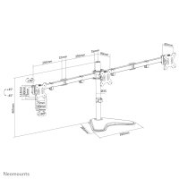 Neomounts FPMA-D550DD3BLACK Monitor-Ständer...
