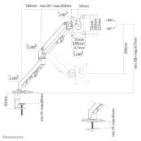 Neomounts Monitor-Tischhalterung,...