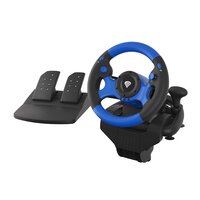 natec Gaming Lenkrad Seaborg 350 für PC/Xbox/PS - Lenkrad - 15 Tasten