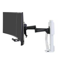 Ergotron TRACE ™ Dual Monitorhalterung (weiß) - Klemme - 9,8 kg - 54,6 cm (21.5") - 68,6 cm (27") - 100 x 100 mm - Weiß