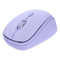 Trust Yvi+, Beidhändig, Optisch, RF Wireless + Bluetooth, 1600 DPI, Violett