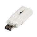 StarTech.com USB Audio Adapter - Externe USB Soundkarte - Weiß - USB