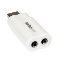 StarTech.com USB Audio Adapter - Externe USB Soundkarte - Weiß - USB