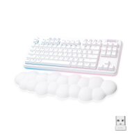 Logitech G G715, Kabellos, RF Wireless + Bluetooth, Mechanischer Switch, QWERTZ, RGB-LED, Weiß