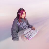 Logitech G G715, Kabellos, RF Wireless + Bluetooth, Mechanischer Switch, QWERTZ, RGB-LED, Weiß