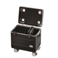 PARAT Case C10 - Multimedia-Wagen - Schwarz - Acrylnitril-Butadien-Styrol (ABS) - Aluminium - Schaum - Laptop - 39,6 cm (15.6") - 4 Rad/Räder