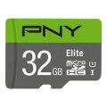 PNY Elite - 32 GB - MicroSDHC - Klasse 10 - Class 1 (U1) - Grün - Grau