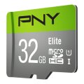 PNY Elite - 32 GB - MicroSDHC - Klasse 10 - Class 1 (U1) - Grün - Grau