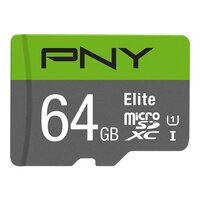 PNY Elite, 64 GB, MicroSDXC, Klasse 10, Class 1 (U1),...