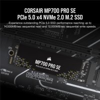 Corsair MP700 PRO SE, 4 TB, M.2, 14000 MB/s
