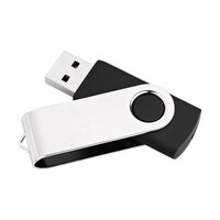 MEDIARANGE MR908NTRL - 8 GB - USB Typ-A - 2.0 - 17 MB/s - Drehring - Schwarz - Silber