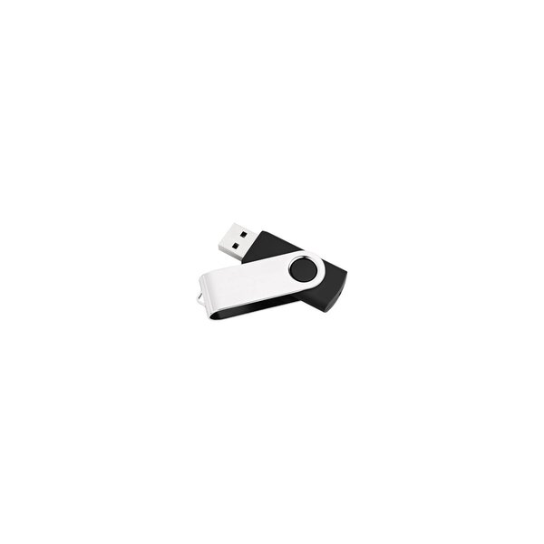 MEDIARANGE MR908NTRL - 8 GB - USB Typ-A - 2.0 - 17 MB/s - Drehring - Schwarz - Silber