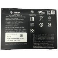 Zebra BTRY-ET5X-10IN5-01, Akku, Zebra, ET51, ET56, Schwarz, Lithium Polymer (LiPo), 9660 mAh