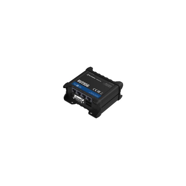 Teltonika RUT956 - Router für Mobilfunknetz - Schwarz - Aluminium - Kunststoff - DIN-Schiene - Industriell - Schnelles Ethernet
