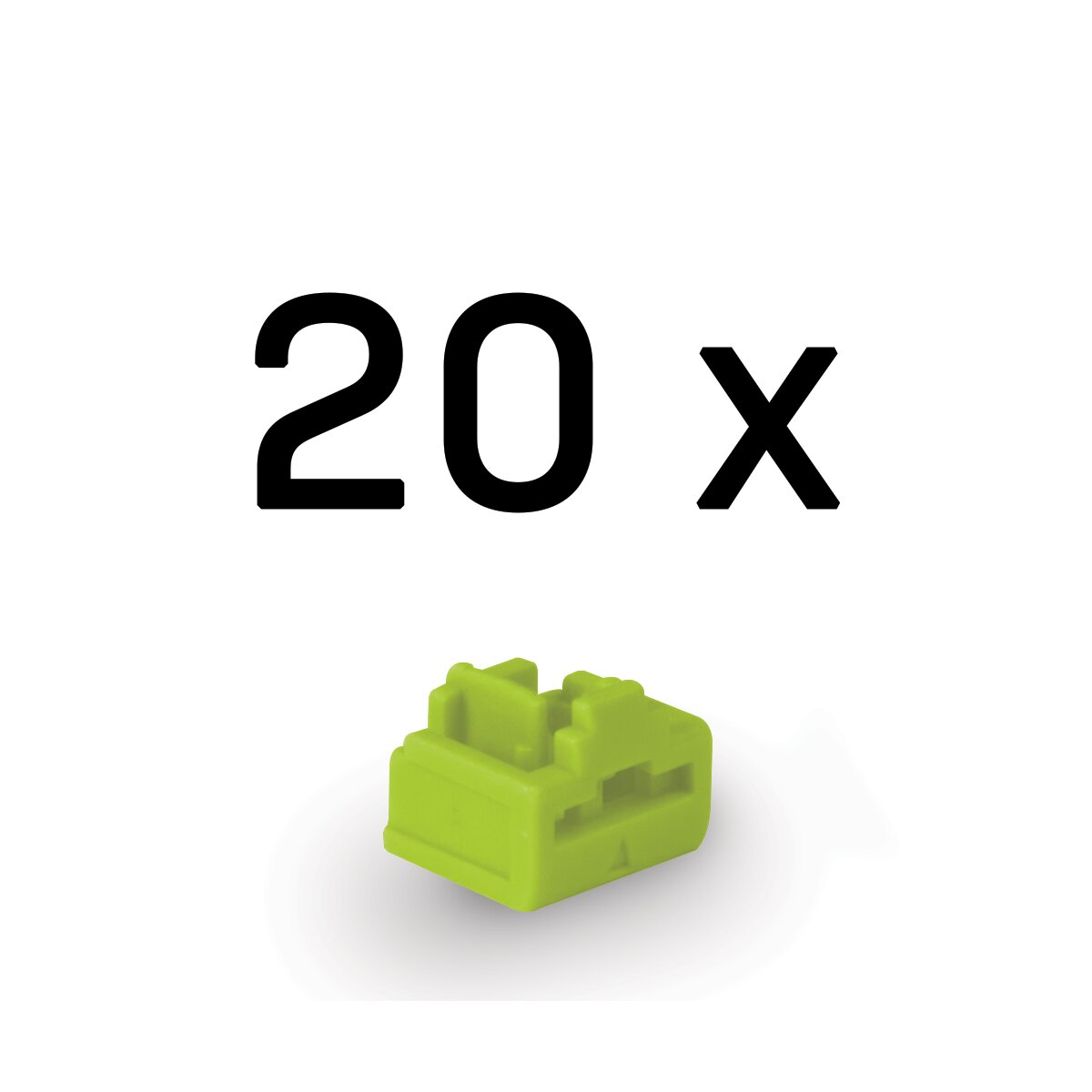 Lindy RJ45 Port Schlösse grün 20 Stück