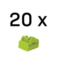 Lindy RJ45 Port Schlösse grün 20 Stück