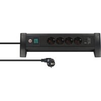 Brennenstuhl ALU-Office-Line 4fach schwarz weiß*DE*...