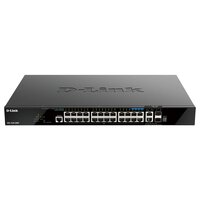 D-Link DGS-1520-28MP - Managed - L3 - Gigabit Ethernet (10/100/1000) - Power over Ethernet (PoE) - Rack-Einbau - 1U