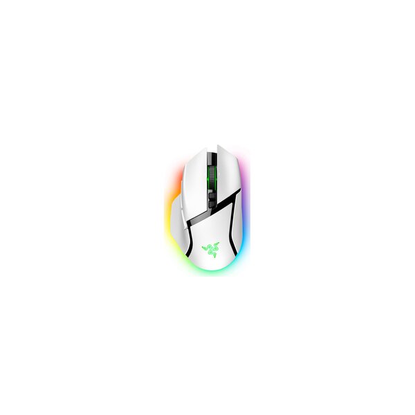 Razer Basilisk V3 Pro - rechts - Optisch - RF Wireless + Bluetooth + USB Type-C - 30000 DPI - Weiß