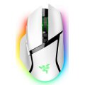 Razer Basilisk V3 Pro - rechts - Optisch - RF Wireless + Bluetooth + USB Type-C - 30000 DPI - Weiß