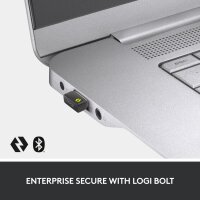 Logitech 920-010928 - Kabellos - RF Wireless + Bluetooth - Scherenschalter - QWERTZ - LED - Graphit