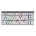 Logitech G G515 LIGHTSPEED TKL, Verkabelt & Kabellos, RF Wireless+ Bluetooth, Mechanischer Switch, QWERTY, RGB-LED, Weiß