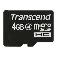Transcend TS4GUSDC4 - 4 GB - MicroSDHC - Schwarz