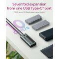 ICY BOX IB-HUB1457-C31 - Hub - Typ-C-Schnittstelle - 6 x USB-C 3.2 Gen 2+ 1 x USB-C 3.2 Gen 2 (Stromversorgung)