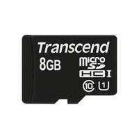 Transcend 8GB microSDHC Class 10 UHS-I, 8 GB, MicroSDHC,...