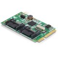 Delock 95233 - Mini PCI Express - SATA - Asmedia ASM1061 - 6 Gbit/s - Windows XP/Vista/Vista-64/7/7-64 - Linux 2.6