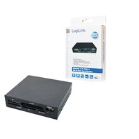 LogiLink CR0012, Schwarz, 3.5", 480 Mbit/s, USB 2.0