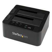 StarTech.com Dual-Bay Festplatten-Kopierer - Selbständiger USB 3.0 (5 Gbit/s) / eSATA auf 2.5/3.5" SATA III HDD/SSD Cloner/Kopierer - Festplatten Dockingstation - Festplatten Kopierer - HDD/SSD-Duplikator - 1 Kopien - USB 3.2 Gen 1 (3.1 Gen 1)/eSATA - USB
