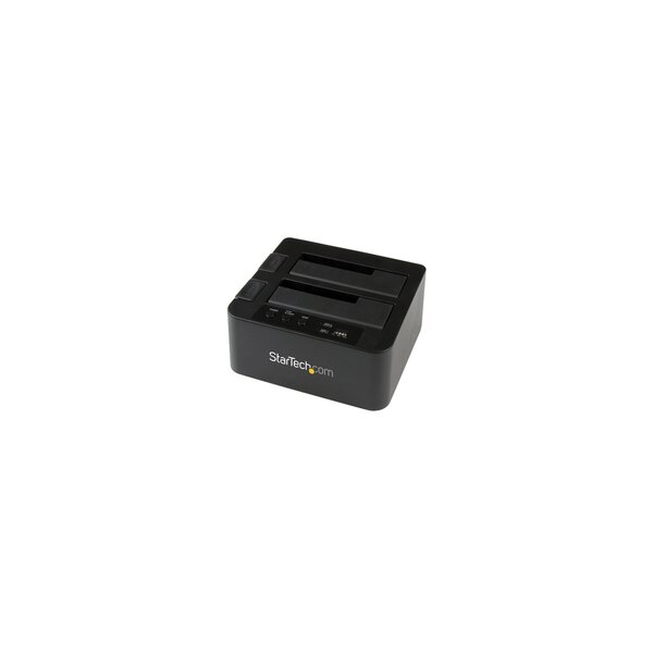 StarTech.com Dual-Bay Festplatten-Kopierer - Selbständiger USB 3.0 (5 Gbit/s) / eSATA auf 2.5/3.5" SATA III HDD/SSD Cloner/Kopierer - Festplatten Dockingstation - Festplatten Kopierer - HDD/SSD-Duplikator - 1 Kopien - USB 3.2 Gen 1 (3.1 Gen 1)/eSATA - USB