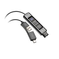 HP POLY DA85-M USB-zu-QD-Adapter TAA, schwarz, Schnittstellenadapter, 30 g, Schwarz