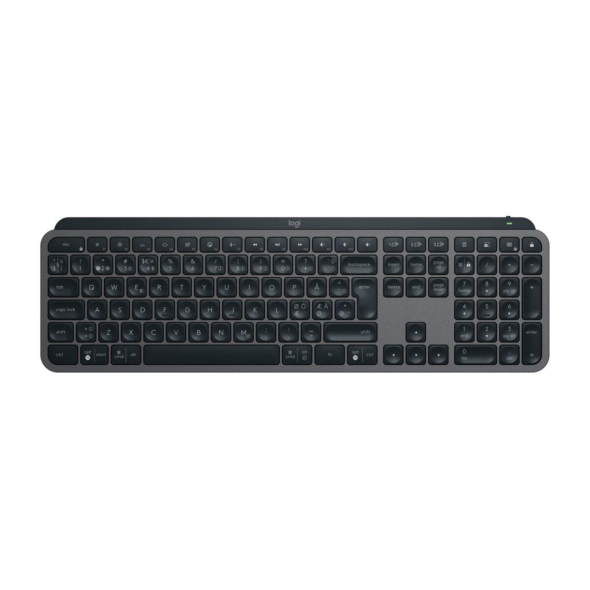 Logitech 920-010931 - Kabellos - RF Wireless + Bluetooth - Scherenschalter - QWERTY - LED - Graphit