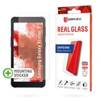 DISPLEX Panzerglas (10H) für Samsung Xcover 5 - Montagesticker - Tempered Glas - kratzer-resistente Schutzfolie - hüllenfreundlich - Samsung - Xcover 5 - Trockene Anwendung - Schlagfest - Kratzresistent - Staubresistent - Transparent - 1 Stück(e)