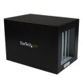 StarTech.com PCI Express Erweiterungsgehäuse - 4x PCI Slot Erweiterungsbox/ -gehäuse - Schwarz - CE - FCC - RoHS - 12 V - 3 A - 0 - 55 °C - -40 - 75 °C