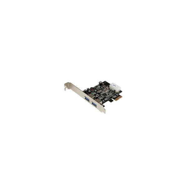 StarTech.com 2 Port USB 3.0 PCI Express Schnittstellenkarte mit UASP und 4 Pin LP4 Molex - PCIe - USB 3.2 Gen 1 (3.1 Gen 1) - Full-height / Low-profile - PCIe 2.0 - 3 m - CE - FCC