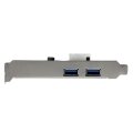 StarTech.com 2 Port USB 3.0 PCI Express Schnittstellenkarte mit UASP und 4 Pin LP4 Molex - PCIe - USB 3.2 Gen 1 (3.1 Gen 1) - Full-height / Low-profile - PCIe 2.0 - 3 m - CE - FCC