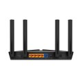 TP-LINK AX1500 Wi-Fi 6 Router - Wi-Fi 6 (802.11ax) - Dual-Band (2,4 GHz/5 GHz) - Ethernet/LAN - Schwarz - Tabletop-Router