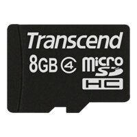 Transcend TS8GUSDC4, 8 GB, MicroSDHC, Klasse 4, Schwarz