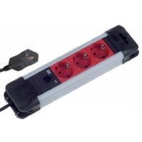 Bachmann 2m 3x Schuko H05VV-F 3G 1.0mm² - 2 m -...