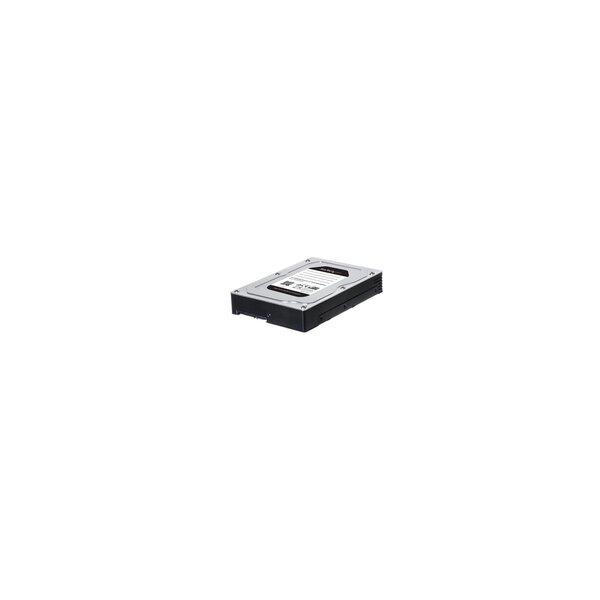 StarTech.com 2,5" auf 3,5" Festplatten Adapter - für SATA und SAS SSDs/ HDDs - 8,89 cm (3.5") - Carrier Panel - Schwarz - Silber - 2.5" - SATA - Serial Attached SCSI (SAS) - Aluminium - Kunststoff